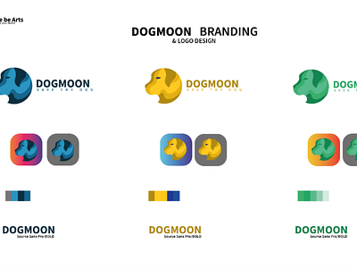 Dogmoon logo design & Branding logo design illustrator app