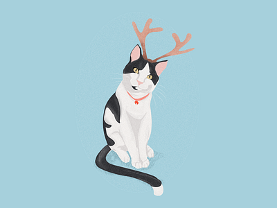 Loki the Kitty animal animals antlers cat christmas clothes design fashion friend illustration kittens logo loki pet template thor tiger tshirt