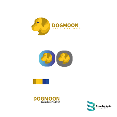 Dogmoon app logo & Branding app branding branding logo minimum design graphic design icon illustration logo logo design illustrator app typography