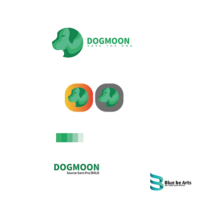 Dogmoon app logo & Branding app branding branding logo minimum design graphic design icon illustration logo typography vector