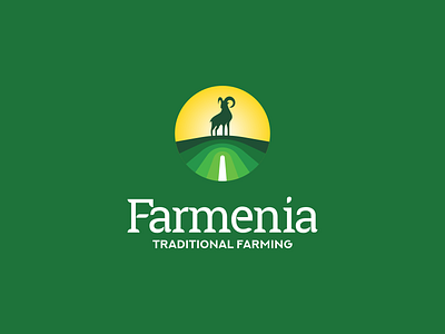 Farmenia Logo animal armenia branding creative design farm farming fields goat goat logo icon