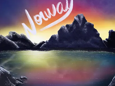 1. Norway apple design dribbble dribbble best shot dribbleartist illustration illustration art landscape landscape illustration norway procreate