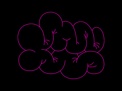 Balloonable abstract balloon cartoon design dribbble expanding form illustration inflated pattern rubber shape