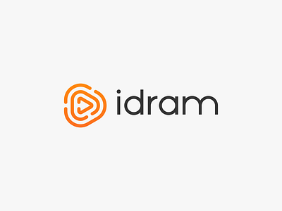 Idarm Payment Systems Logo arrow bank banking financial logo logo design branding orange secure