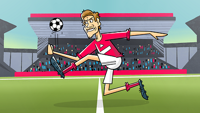 Peter Crouch animation character design concept football footballer illustration peter crouch