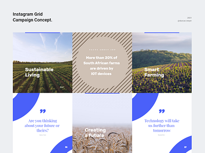 Pylot Instagram Campaign Concept 2021 grid designs farming grid design grid layout instagram instagram post instagram template posts social media social media design social post socialmedia