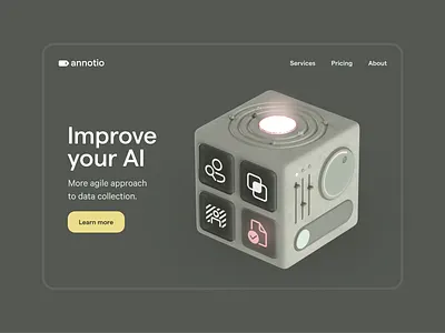 3D Artwork for Landing Page 3d branding illustration ui web webdesign