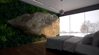 Nature design interior bedroom 3dmodeling architecture design efficiency energy inspiration interiordesign interiordesigning render sustainable