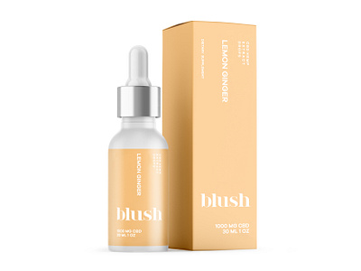 Blush Packaging branding cbd cbd oil cbd packaging design dropper bottle hemp hemp oil logo minimal minimalistic supplements tincture