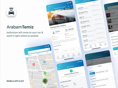 ArabamTemiz mobile app mobile app ui ux