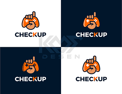 Checkup game check esport game game design gamer gaming logo simple up