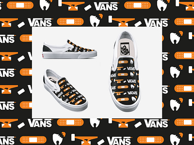 Cruise the Pain -VANS ai design digital art illustration illustrator michael tada pattern product design skateboard ui vans vector