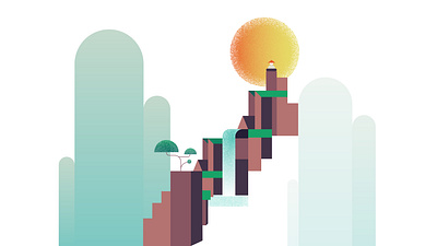 Mountain Clarity two illustration minimal vector