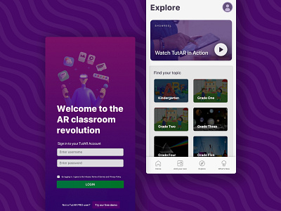 TutAR - AR platform for teachers app ar augmentedreality classroom edtech education infusory teachers tutar