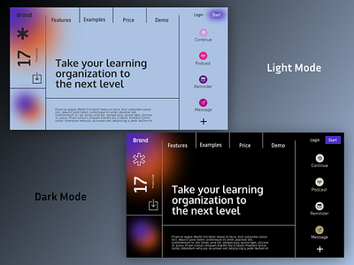 Online Portal dark mode dark theme design light mode pwa uiux design web design