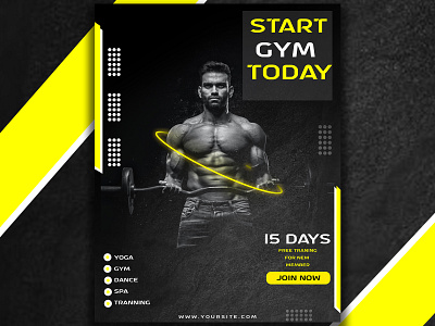 Gym Banner For Men woman Guy ads ads design banner design branding gym banner poster poster design productdesign social media cover design