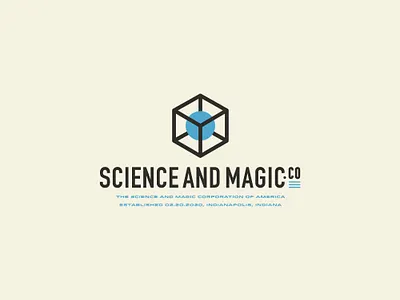 Science and Magic branding design logo