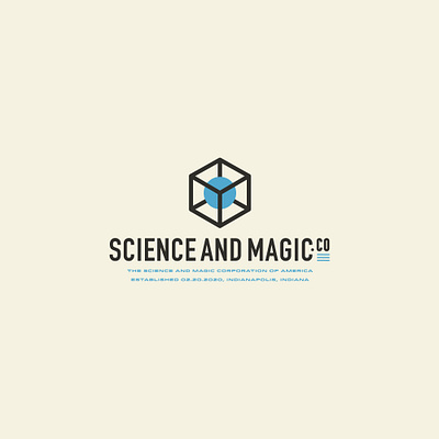 Science and Magic branding design logo