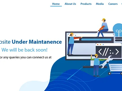 Website maintenance animation design poster design typography ui uidesign uiux user interface ux ux design