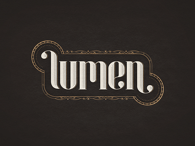 Lumen apple arcade art deco art noveau branding game art game logo logo lumen mechanical puzzle game steampunk typogaphy vector