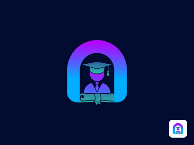 n letter educations logo design academy app college educate education learn learning logo logodesign minimal minimalist modernlogo n letter logo school tutor university wisdom