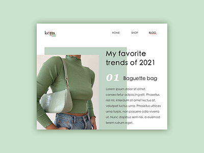 Daily 035 - Blog Post app blog blog post dailyui design fashion fashion blog icon interface interface design minimal trends ui uidesign userinterface ux uxdesign