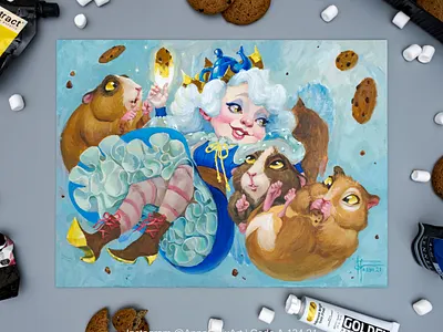 Fairy acrylic illustration painting acrylic acrylic painting acrylicpainting art artist artwork character art character design characterdesign concept art drawing fairy fairytale fantasy fantasy art fantasyart girl portrait illustration painting traditional art