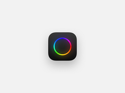 iOS Icon Black black icon ios rainbow