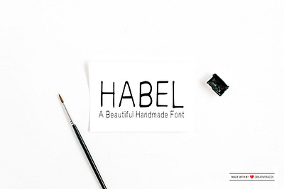 Free Habel Handwriting Font bold brush brushed brutal fashion font french hand lettered font hand lettering ink logo modern paint painted rough script script font typeface watercolor watercolour