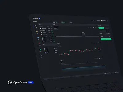 OpenOcean Pro 2.0 bitcoin blockchain btc crypto currency defi exchange landingpage minimal minimalist ui ux wallet