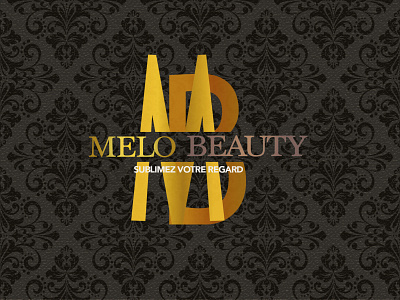 MELO BEAUTY beauty logo brand identity brown gold graphicdesign logo luxury branding