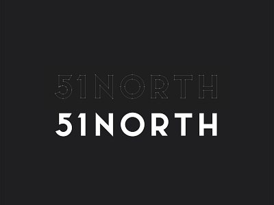 51North Geometric Type 51north art direction custom type custom typography customtype geometric geometrical logo logotype typographic typography vector wordmark