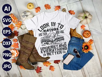 AWESOME Mountain Adventure HIKING TYPOGRAPHY T-SHIRT DESIGN