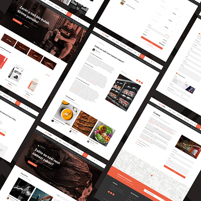 A simple fitness and supplements web shop about us blog post branding checkout form checkout page design ecommerce fitness form design landing page product page supplements typography web design webshop website