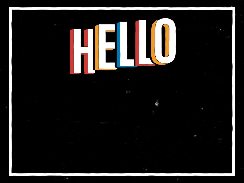 Hello 2d animation 2danimation art design dribble shot mat voyce motion design motion graphic motiongraphics