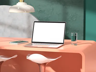 WIP Mockups - MotionMocks.co 3d c4d caustics feminine glass masculine mockup redshift terra cotta texture