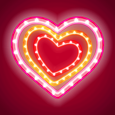 valentines neon light effect heart vector background bright celebration design effect glow heart holiday illuminated illustration light love neon romance romantic shape shiny symbol valentine vector