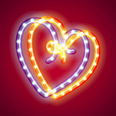 valentines neon light effect heart vector background bright celebration design effect glow heart holiday illuminated illustration light love neon romance romantic shape shiny symbol valentine vector