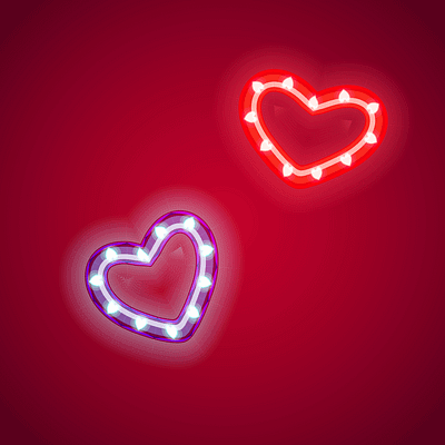 valentines neon light effect heart vector background bright celebration design effect glow heart holiday illuminated illustration light love neon romance romantic shape shiny symbol valentine vector