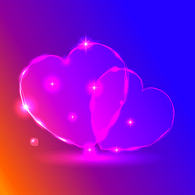 valentines neon light effect heart vector background bright celebration design effect glow heart holiday illuminated illustration light love neon romance romantic shape shiny symbol valentine vector