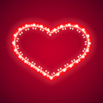 valentines neon light effect heart vector background bright celebration design effect glow heart holiday illuminated illustration light love neon romance romantic shape shiny symbol valentine vector