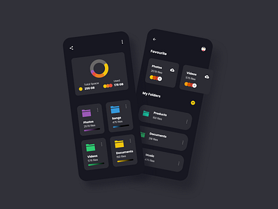 File manager UI concept classic concept ui dark dark ui dribbble explore flat design minimal theme ux