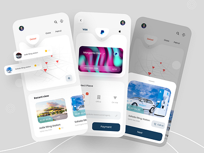 Filling station app app design app designer filling station fuel app gas delivery interface mobile app ui ui design