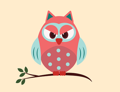 Grumpy Owl app brand design branding design graphic design illustration illustrator logo minimal vector