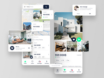 Real Estate - Mobile App - Concept app app design appartments clean concept design houses inspiration mobile app mobile interface mobile ui real estate ui ux