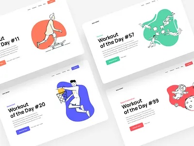 Daily UI 62. Workout of the Day beautiful dailyui illustration popular popular design trend trends ui ui ux ui design uidesign uiux ux ux ui ux design uxdesign uxui web design webdesign website design