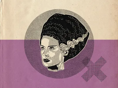 Movie Creatures | Bride of Frankenstain bride of frankenstein frankenstein horror horror movies movies retro illustration