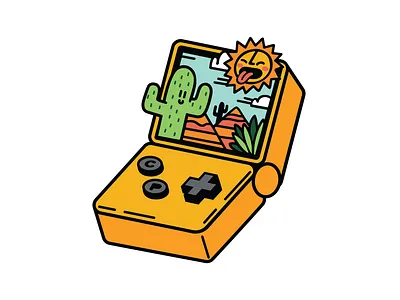 Gameboy SP Dessert Level - Child's Play Charity Merch character charity work consoles cute design digital illustration enamel pins gameboy gameboy advanced gameboy color gameboy sp handheld illustration ipadpro merchandise design outerspace pins space video games videogame