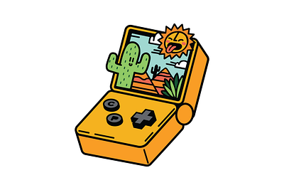 Gameboy SP Dessert Level - Child's Play Charity Merch character charity work consoles cute design digital illustration enamel pins gameboy gameboy advanced gameboy color gameboy sp handheld illustration ipadpro merchandise design outerspace pins space video games videogame