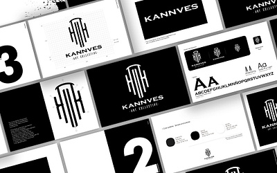 Kannves Art Collective brand design brandidentity branding design identity identitydesign logo rebranding typography